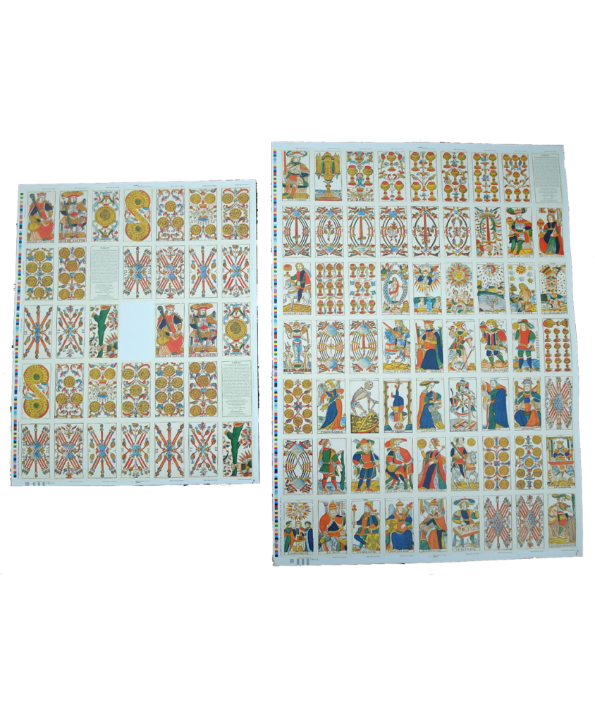 2 TAROT SET POSTERS CLAUDE BURDEL 1751