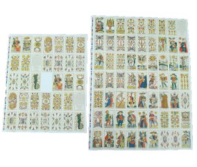 2 TAROT SET POSTERS FRANCOIS HERI 1718