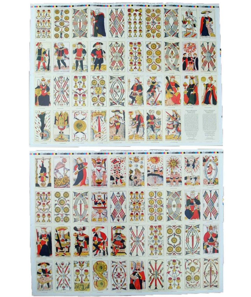 TWO TAROT POSTERS SET F. CHOSSON 1736